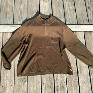 vintage Khaki brown‎ Woolrich quarter zip sweater #outdoor #vintage